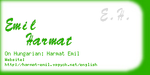 emil harmat business card
